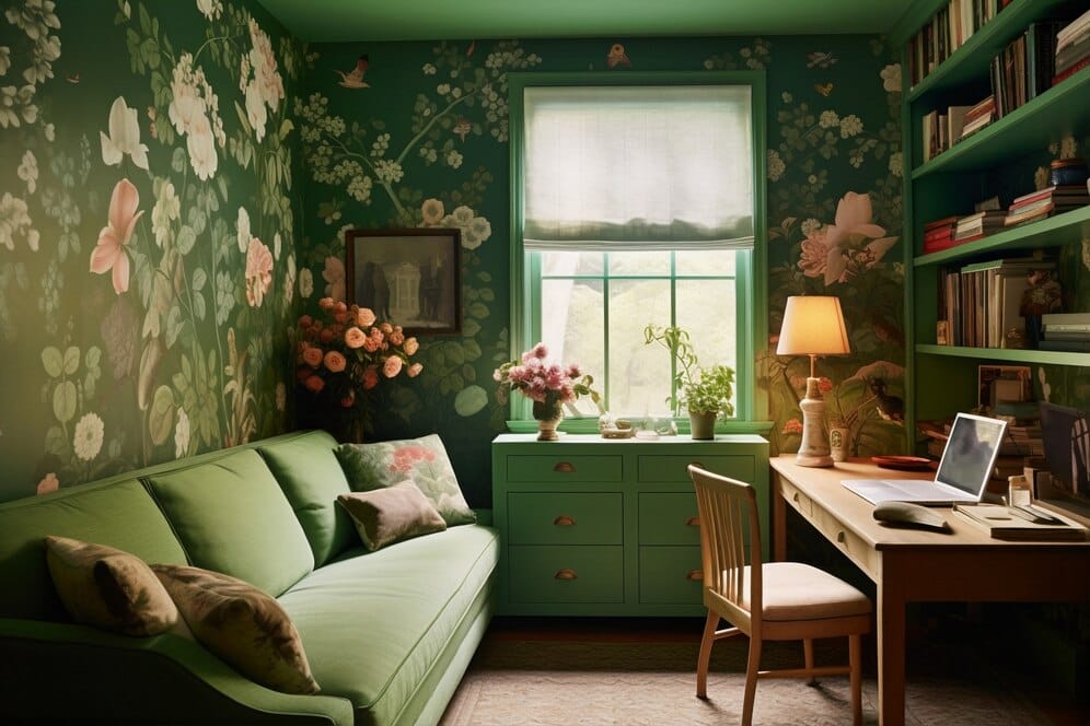 Vibrant wallpapers with floral prints-2025-interior-design-trends-by-mbm-interior-design