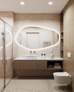 Maximizing Space with Floating Vanities in Bathroom Interior Designs